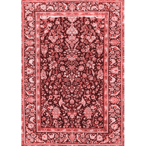 Ahgly Company Indoor Rectangle Persian Red Traditional Area Rugs, 5' x 7'