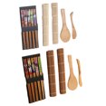 thumbnail image 3 of Cateissary Juego para hacer Sushi, cortina para hacer arroz, rollo de cocina, cuchara, molde japonés, utensilios para vegetales rodantes, Cocina y Comedor, 3 of 6