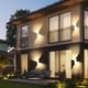 thumbnail image 5 of Lámpara de pared exterior LED resistente al agua IP66 Lámpara de pared exterior de aluminio moderno Luz exterior para patio Jardín Terraza Cerrar pared Patio Villa Corredor Blanco cálido (Blanco) Xemadio ZLM-0178, 5 of 5