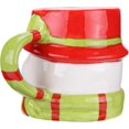 thumbnail image 3 of ZHAOCHENG taza de muñeco de nieve navideño, taza de café, regalo de Navidad y Año Nuevo para familiares y amigos., 3 of 3