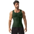 thumbnail image 4 of Vaslanda Men Slimming Body Shaper Vest Compression Shirt Gym Workout Tank Top Sleeveless Abdomen Shapewear, 4 of 6