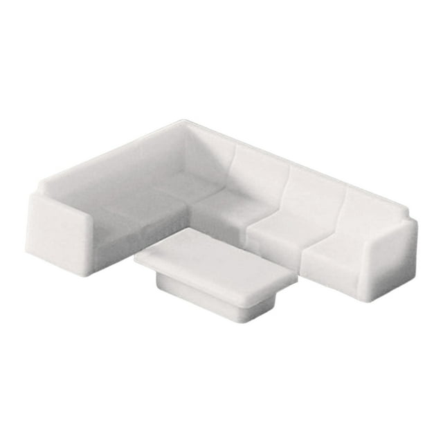 TISHITA 1/50 Scale Miniature Sofa Set Miniature Furniture for Micro Landscape Decor Style A