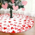 thumbnail image 5 of Happy Valentine''s Day Tree Skirt 48 Inches Love Heart Tree Skirt Romantic Red Tree Decorations Christmas Tree Skirt Mat for All Season Party Indoor Outdoor, 5 of 6