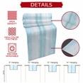 thumbnail image 5 of Gradient Aqua Blue Table Runner 70 Inches Long,Modern Rustic Minimalist Pastel Solid Cotton Linen Table Runners Dresser Scarves,Decorative Tabletop Scarf Furniture Cover for Home Dinner Party 13"x70", 5 of 8