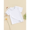 thumbnail image 3 of FEORJGP Kids Boys Summer Basic T-shirt Toddler Baby Short Sleeve Shirt Crew Neck Tops Solid Clothes for Casual Daily, 3 of 9