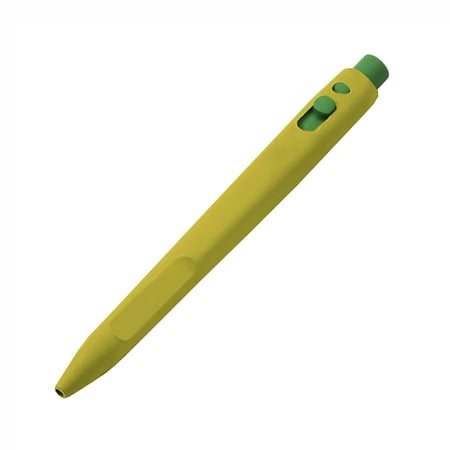 - Metal and X-Ray Detectable Food Safe Elephant Retractable Pen, Yellow Housing, Green End Cap, Standard Green Ink - With No Clip or Lanyard Attachment,Pack 50EA