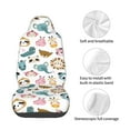 thumbnail image 3 of Lsque Cartoon Animals Pattern Car Seat Covers for Front Seats , Waterproof Seat Covers for Cars, Sporty Front Seat Covers,Car Seat Cover Protector Front Seats, 3 of 5