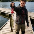 thumbnail image 4 of Multifunctional Aluminum Fish Lip Gripper with Built-in Scale, Heavy Duty Fishing Grabber Tool for Freshwater & Saltwater Fishing (Red), 4 of 5