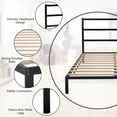 thumbnail image 4 of Giantex Metal Bed Frame w/Headboard, Bed Frame Mattress Foundation w/Wood Slat Support, No Box Spring Needed, Queen, 4 of 6