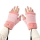 thumbnail image 1 of Tejido Guantes sin dedos Menores suaves Mujeres A prueba de viento Cálido Mantenimiento USB Carga eléctrica Calefacción Mittens Protector de mano interior Rosa kenally HA011717-04, 1 of 7