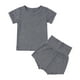 thumbnail image 1 of Gibobby Conjunto niño Pijamas para niños Algodón Amigable con la Top para niños pequeños y medianos Zuecos para bebés Conjunto de ropa para el(Gris oscuro, 12-18 Meses), 1 of 5