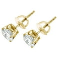 thumbnail image 4 of Pompeii 3ct TDW Diamond Studs 14K Yellow Gold Lab Grown Screw Back Earrings (G-H,VS2-SI1), 4 of 4