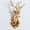 Gold, variant on Large deer head wall decoration made of resin, decorative animal sculpture Art Deco, rustic wall design for living room bedroom, wall decoration