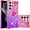 Pink Purple, variant on Slim Fit Phone Case for Samsung Galaxy S23 Ultra, Bling Shiny Quicksand Effect TPU Bumper Case with Four Corners Heavy Protection Anti-Fall Cover for Galaxy S23 Ultra,Blue Purple
