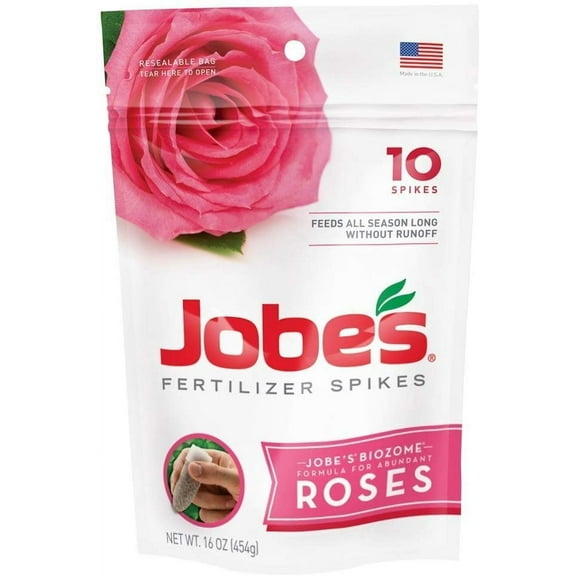 Jobe's Rose Fertilizer Spikes 9-12-9 10 pieces
