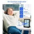 thumbnail image 3 of Geevon Indoor Outdoor Thermometer Digital Wireless with 3 Outdoor Sensors, Large LCD Display Digital Temperature Humidity Gauge with Backlight (LCD Display), 3 of 9