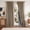 Burlap, variant on Nicetown Blackout Linen Curtains, Beige, 52" W x 95" L, Light‑Blocking Window Panels, 2‑Panel Set, Beige