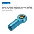 thumbnail image 4 of Unique Bargains M3xL19mm Lever Steering Linkage Tie Rod Ball Head Link Joint End Metal Blue for RC Crawler Car Pack of 5, 4 of 4
