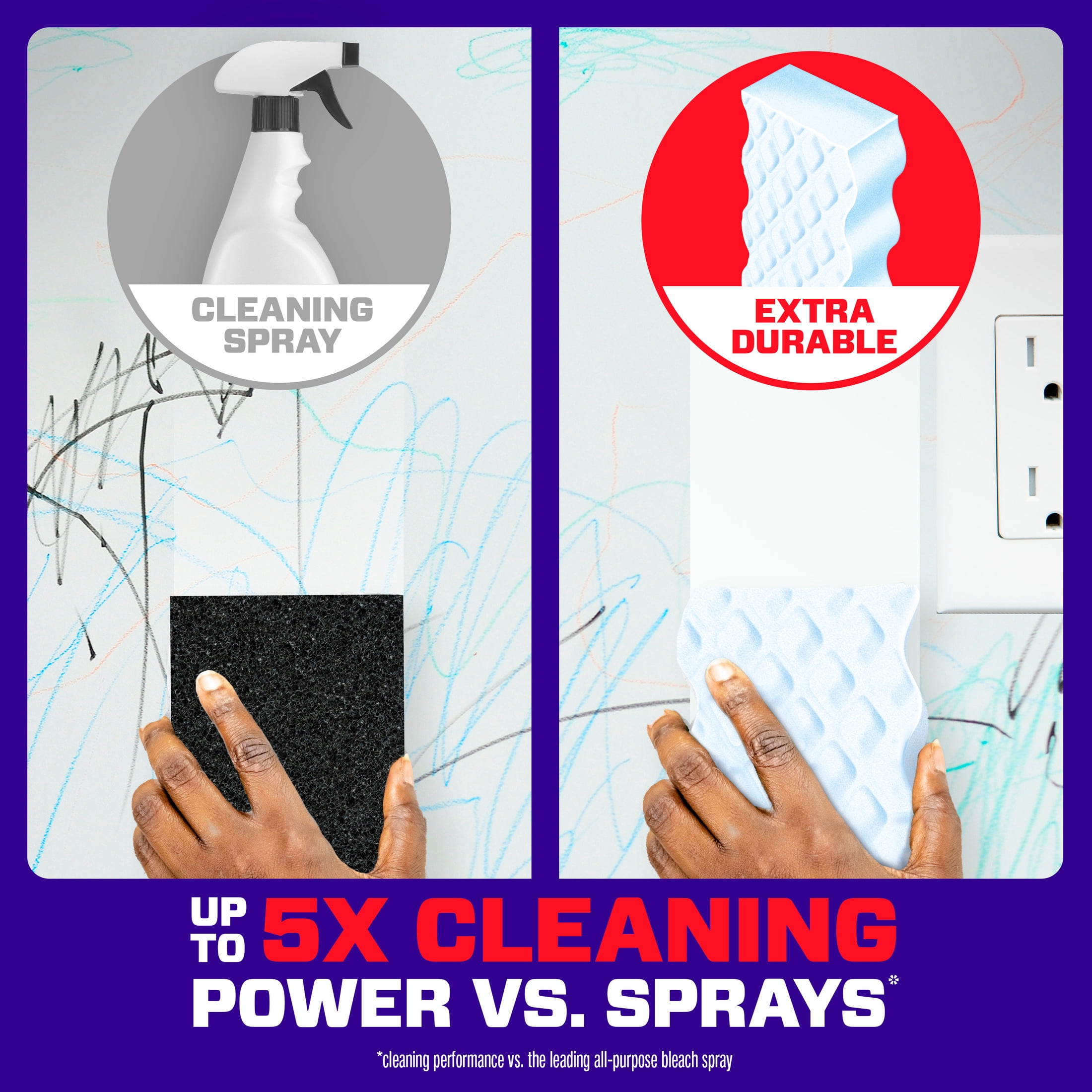 Mr. Clean Magic Eraser Sponge, Cleaner, Whole Home Extra Durable, 9ct