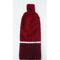 thumbnail image 3 of EVERYDAY TERRY CLOTH KITCHEN TOWEL - DOUBLE THICK/FULL HANDMADE BURGUNDY CROCHET TOP HANGING KITCHEN TOWEL, 3 of 3