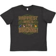 thumbnail image 3 of Inktastic Bird Watching Happiest When Birding Youth T-Shirt, 3 of 5