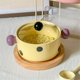 thumbnail image 4 of Tazón de Sopa de Cerámica con Lunares y Tapa. Práctico Tazón para Fideos. Tazón de Sopa de Porcelana de Doble Oreja. Tazón para Fideos de Arroz en Espiral., 4 of 5