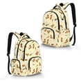 thumbnail image 2 of Xixirimido Cute Dachshund & Paw Baseball Print 17" School Backpack for Girls Boys High School Book Bag Cute Backpack Lightweight Middle School Back Pack Daypack Elementary, 2 of 8
