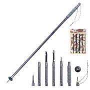 SINGOMON Trekking Pole, Multifunctional Hiking Poles Outdoor Survival Equipment Aluminum Alloy Walking Stick for Hiking Accessories