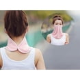 thumbnail image 2 of Women Ice Silk Sun Proof Face Mask Neck Shield Gaiter Scarf Breathable Balaclava Bandana, Pink, One Size, 2 of 4