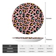 thumbnail image 2 of Balery Leopard Print Bone China Decorative Plate Ceramic Dinner Plates Art Crafts with Display Stand-8in, 2 of 6