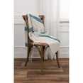 thumbnail image 3 of Rizzy Home  Chevron Stripe Hand Loomed Cotton Throw Teal/Natural, 3 of 5