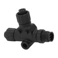 thumbnail image 2 of 3 Port T Connector, For NMEA 2000 T Connector ABS+Metal M12 Thread   Universal  For  Networks, 2 of 8