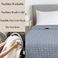 thumbnail image 5 of Mainstays Check Matelasse Quilt, Washed Indigo, Full/Queen, 5 of 9