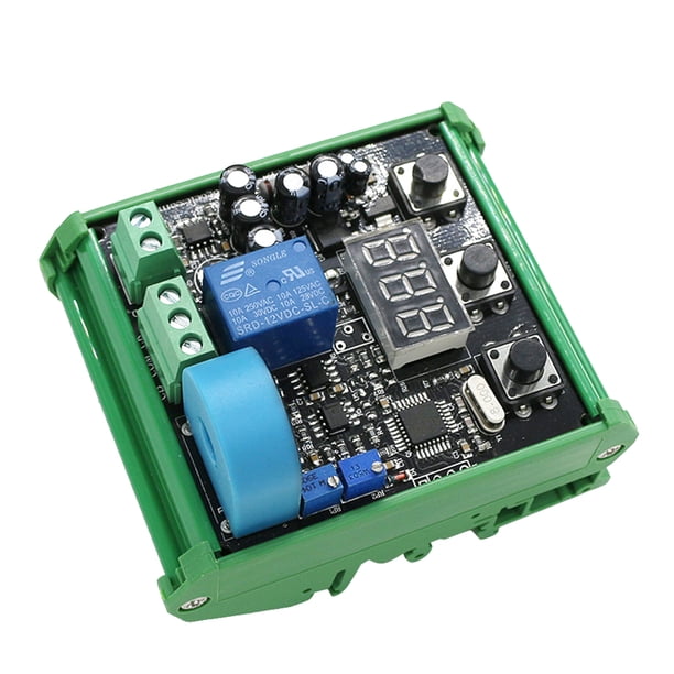 Sensor de detección de corriente CA de 24 V CA 0-100 mA Rango completo de lineal Con base Cola Sensor de detección de corriente AC