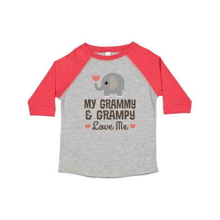 

Inktastic My Grammy and Grampy Love Me Gift Outfit Gift Toddler Boy or Toddler Girl T-Shirt