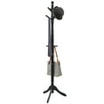 thumbnail image 1 of Gymax Wooden Coat Rack Hanger Hall Tree Entryway w/ 9 Hooks 2 Heights Black, 1 of 5