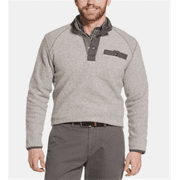 G.H. Bass & Co- Arctic Fleece Snap Mock Gray Size XX-Large