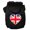 Black, variant on Pet Dog Cat Hoodie Screen Printed, "British Flag Heart"