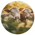 thumbnail image 3 of Farmhouse Highland Cow Funny Cattle And Flower Round Rugs -Washable Non-Slip Small Round Area Rug Throw Soft Circle Rugs for Bedroom, Modern Print Indoor Carpet for Entryway Sofa Living Room, 3 of 7