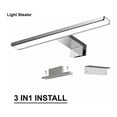 thumbnail image 3 of Lámparas de baño, IP44, resistentes al agua, fáciles de instalar, luces LED cromadas para tocador con cable de conexión de 30 cm, iluminación de pared de baño regulable de metal de alta calidad para, 3 of 5