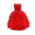 thumbnail image 2 of HAWEE Robe Longue de Demoiselle d'Honneur pour Fille, Princesse, Communion, Concours, Soirée Formelle, Danse, Maxi, Longueur au Sol, Robe Bouffante, 2 of 7