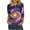 S4-Purple, variant on Womens Blouses Plus Size 3/4 Sleeves Casual Oversized Button Crewneck Tops Lightweight Outfits Sky Shirts L