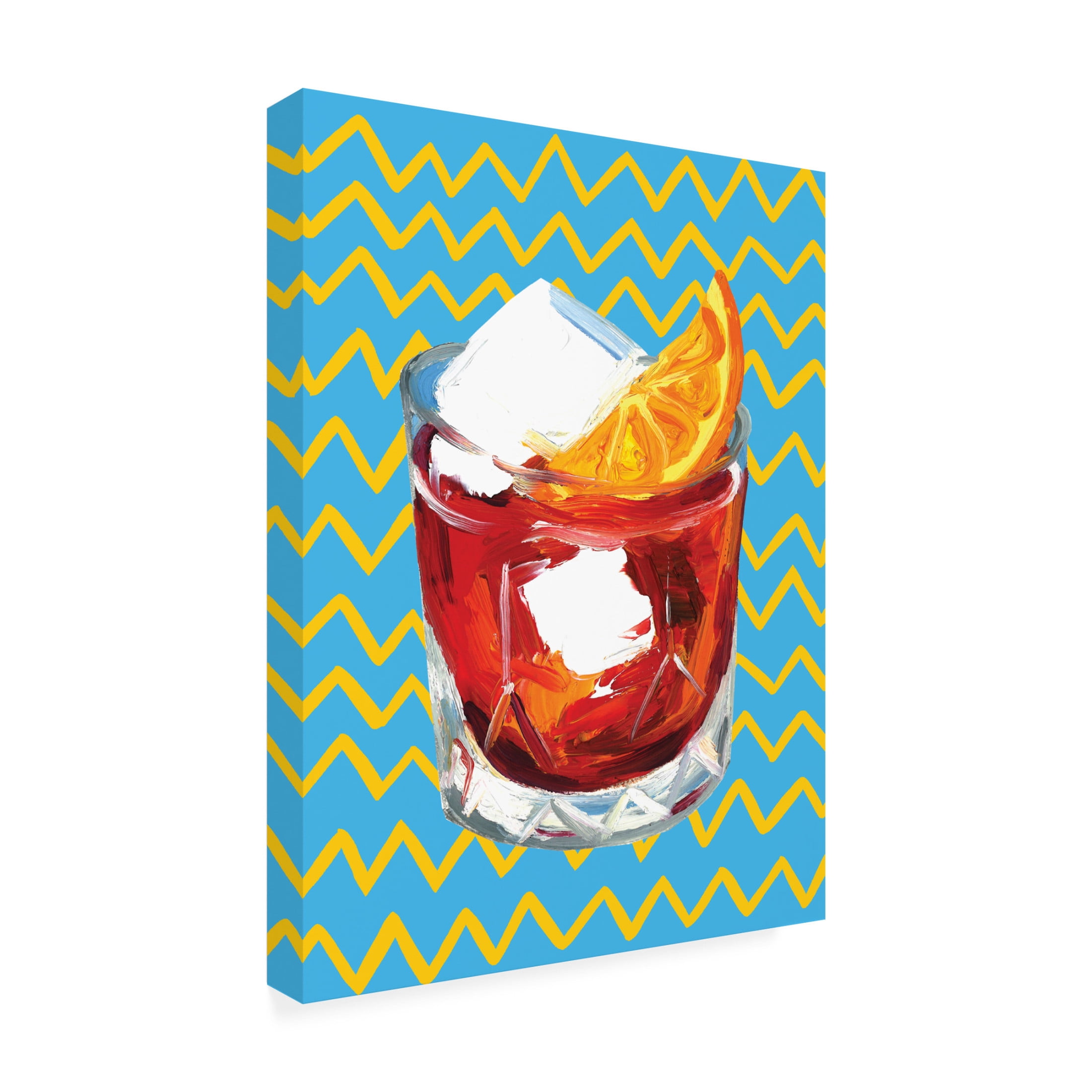 Trademark Fine Art Alice Straker Negroni Blue Canvas Wall Art