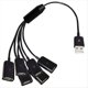 thumbnail image 4 of Cable de Extensión USB 6 en 1, Carga Rápida USB 3A, Cable Divisor en y, Cable USB Macho A USB Hembra 1 A 6, 4 of 5