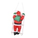 thumbnail image 5 of Papá Noel trepando por una escalera de cuerda: decoración colgante para el hogar y las vacaciones. Papá Noel individual de 25 cm, 5 of 9