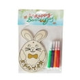 thumbnail image 1 of Easter DIY Wooden Painting Board Kids Craft Activity Coloring Art Project Decorative Bunny Rabbit, 1 of 4