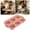 Pink, variant on Pink 6-Cup Food Grade Silicone Muffin Pan, Non-Stick Flexible Cupcake Baking Tray, Heat Resistant Easy Clean Bakeware for Cakes Desserts, Oven Dishwasher Freezer Safe