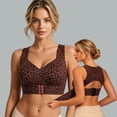 thumbnail image 5 of Posture Corrector Bra for Women, Wireless Cross-Back Full Coverage Front-lock Support Push Up Bras, 5 of 6
