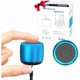 thumbnail image 1 of wonima11 2 Mini Speakers, 3W Portable Small Wireless Speakers with Lanyard, Water Resistant, Wireless Stereo Pairing, 1oz Lightweight Rechargeable Metal Mini Bluetooth Speaker for Phone, Tablet, 1 of 1