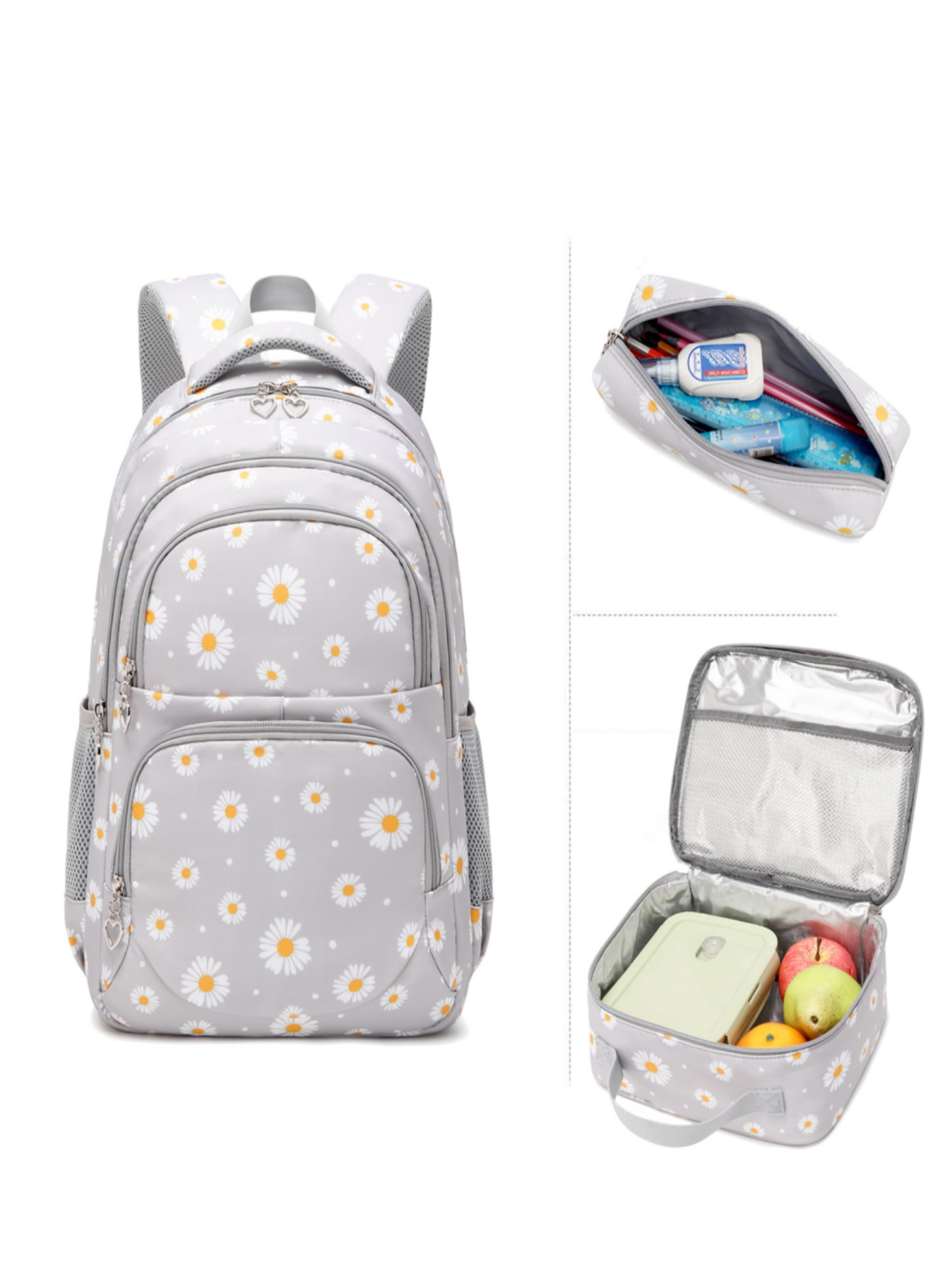 15” Backpack + Lunch Box Set - Pink – Duara Kids